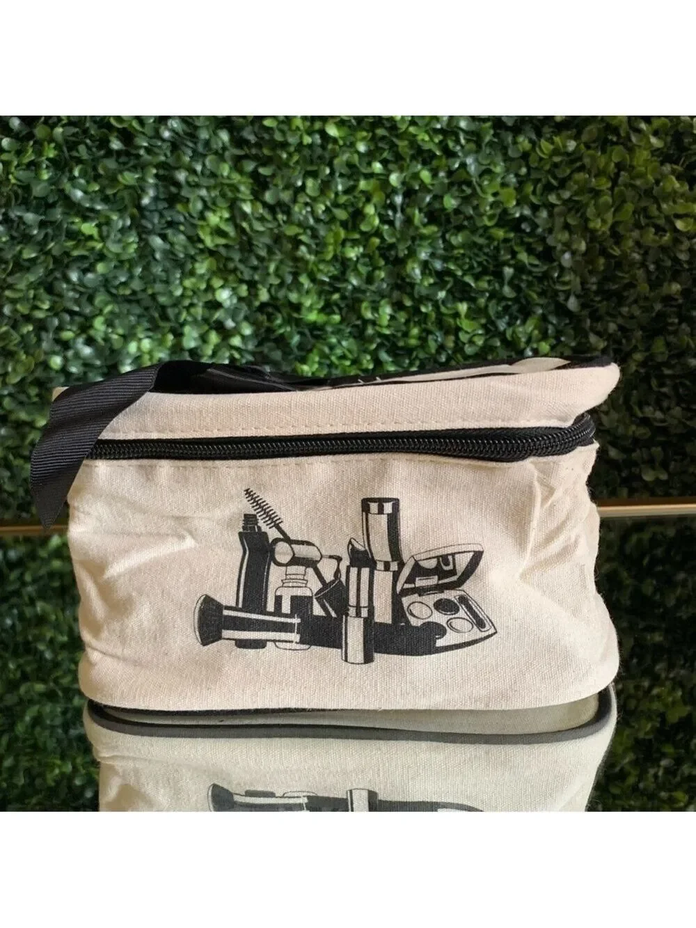 Hallmart Collectibles Canvas Cosmetics Bag | NEW | Makeup Bag